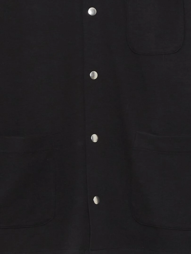 Surchemise unie stretch   noir
