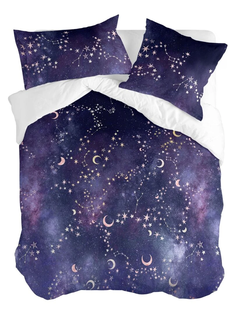 Housse de couette Ultraviolet "Happyfriday"   Blanc
