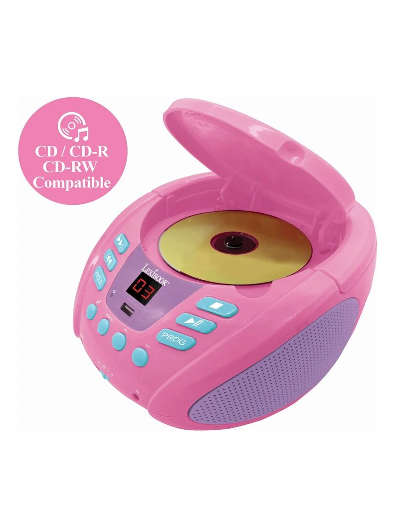 Lecteur Cd Portable Bluetooth Licorne Avec Effets Lumineux Et Usb N/A