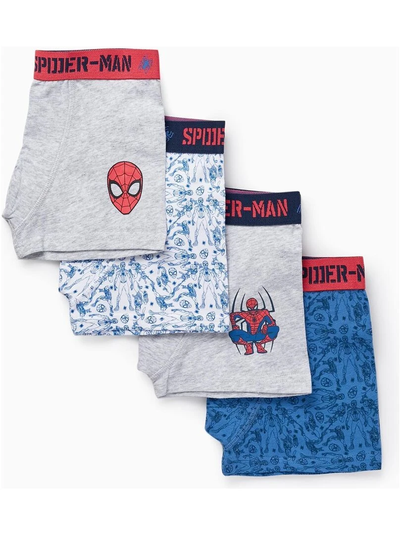 Pack 4 Boxers pour Garçon 'Spider Man' MARVEL SPIDERMAN Multicolore