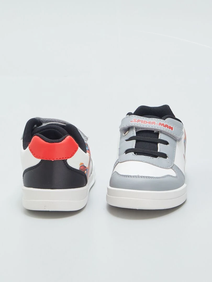 Baskets sneakers 'Spiderman'   Gris/blanc