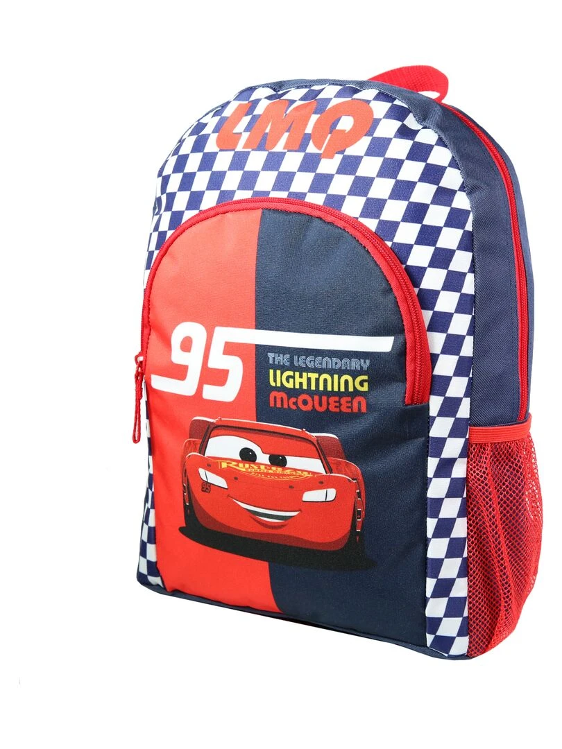 BAGTROTTER Sac à dos 37 cm avec poche Disney Cars Rouge et bleu Multicolore