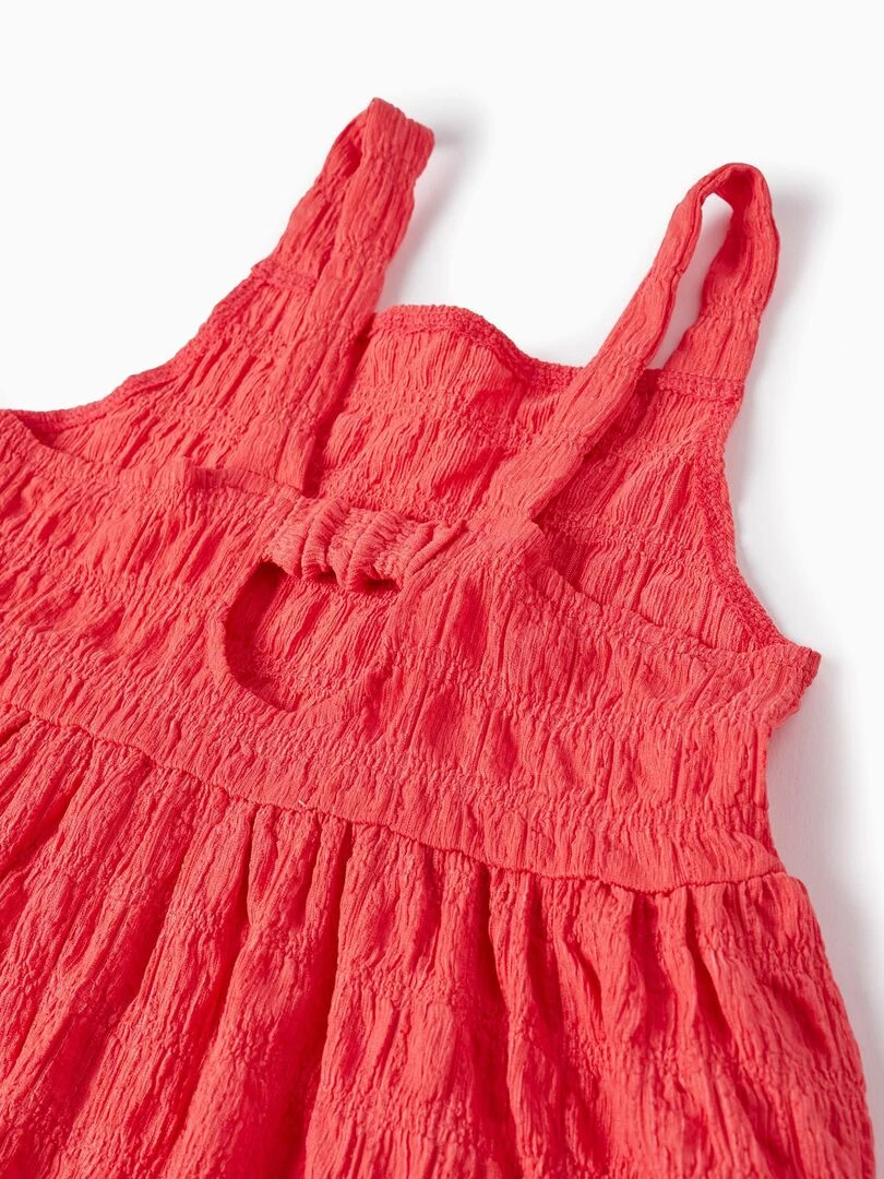Robe Débardeur avec Texture pour Fille manches courtes CUBA   Rose