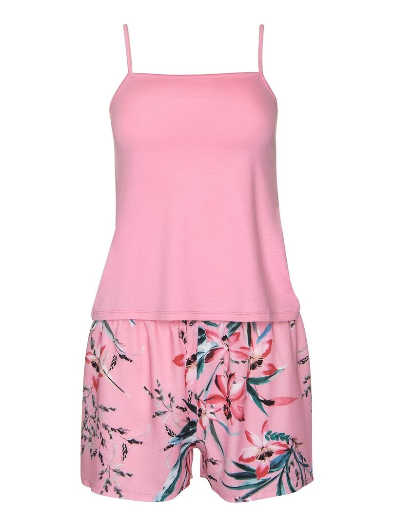 Pyjama short débardeur Harper   Rose