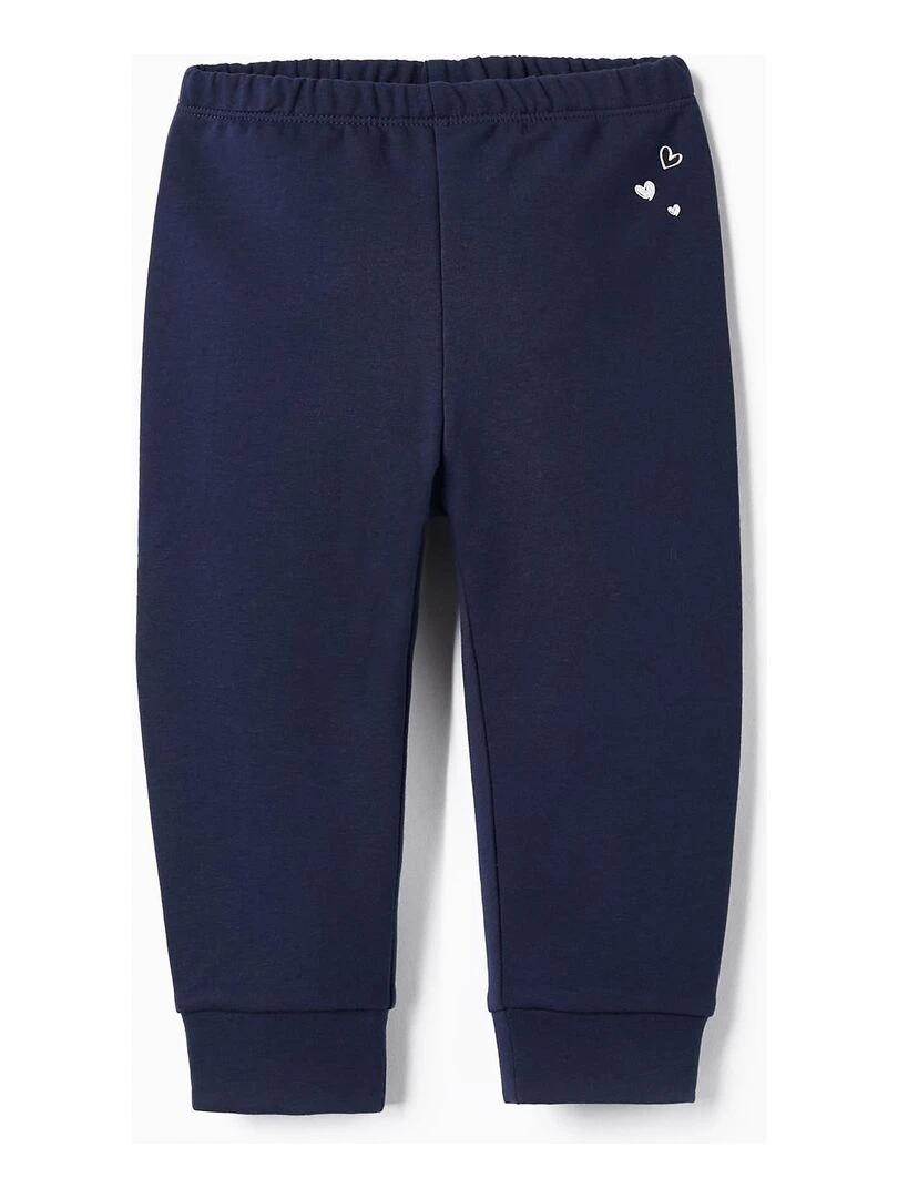 Pantalon de sport pour bébé fille 'Hearts' GREAT GOALS GREAT WORLD Bleu foncé