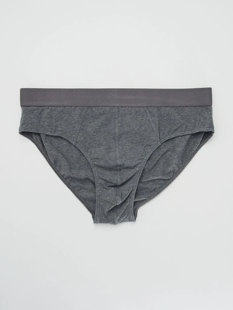 Lot de 3 slips unis   Gris