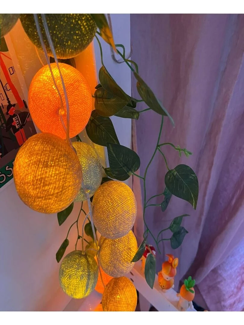 Vénus   Guirlande LED avec télécommande   Vert tilleul