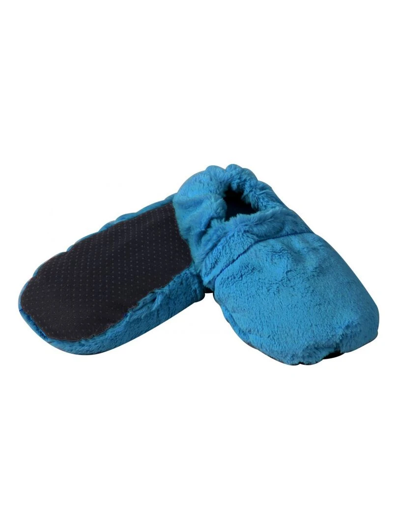 Chaussons chauffants Celeste Made in France Bleu