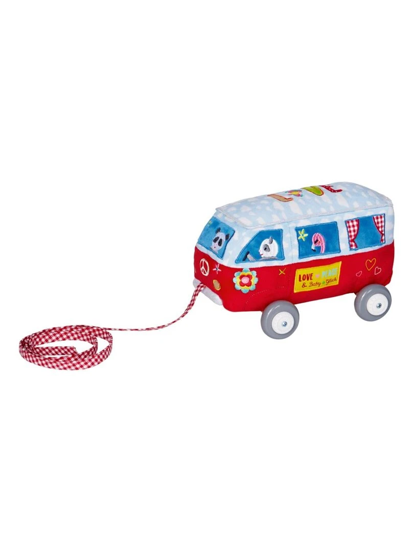 Bus sur roues en bois pour bébé N/A