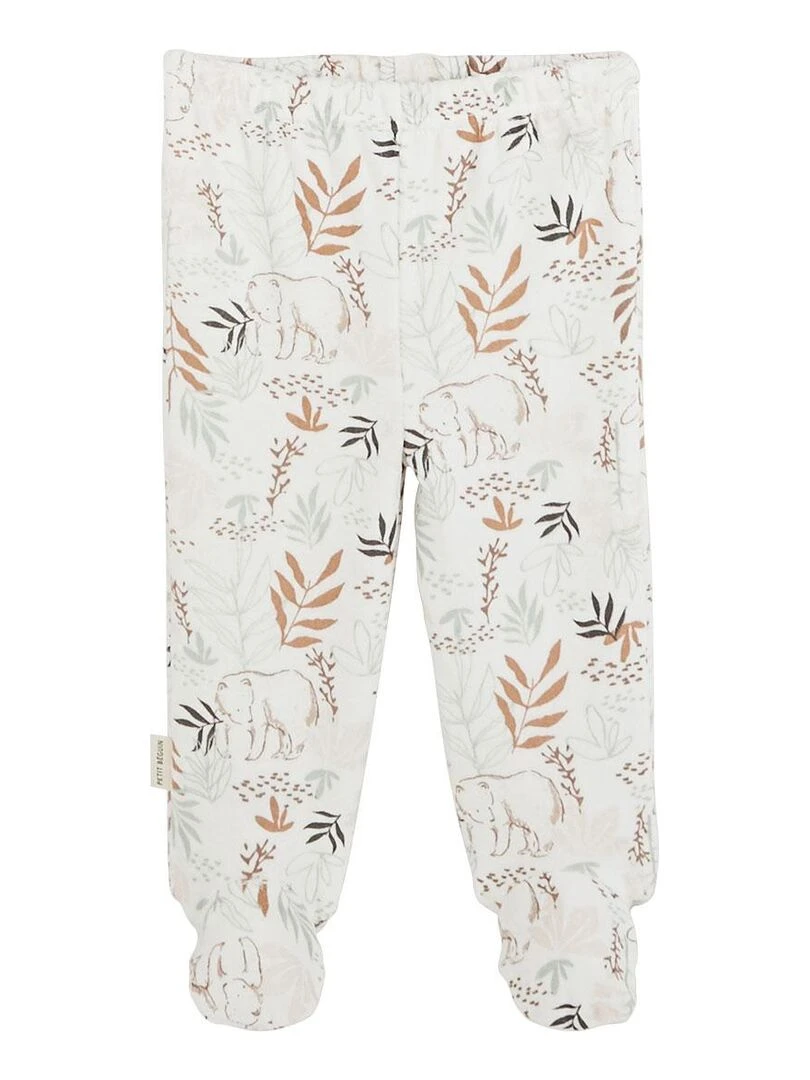 Pyjama bébé 2 pièces en velours Malo   Marron