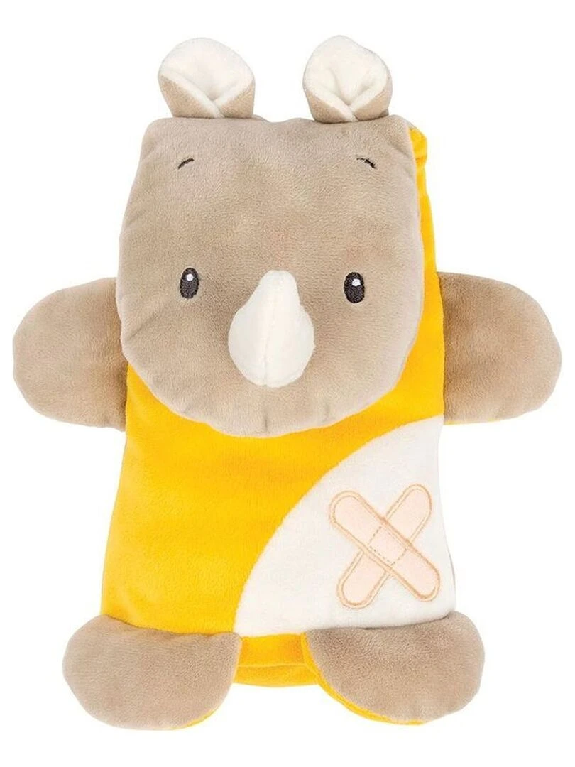 Doudou Nattou Rhinocéros Jaune Pantin Budiezzz Jaune