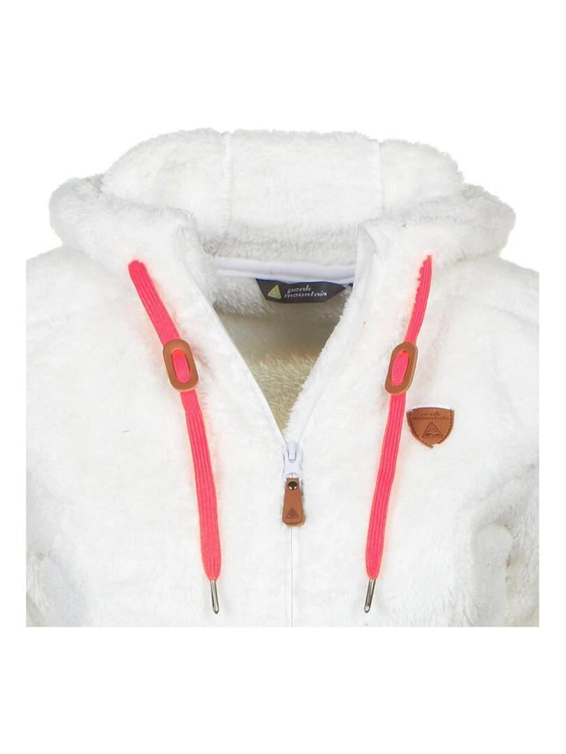 Blouson polaire femme ALANE   Ecru