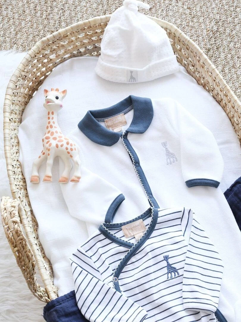 Bonnet En Velours Blanc Sophie La Girafe (0 1 Mois)   Blanc