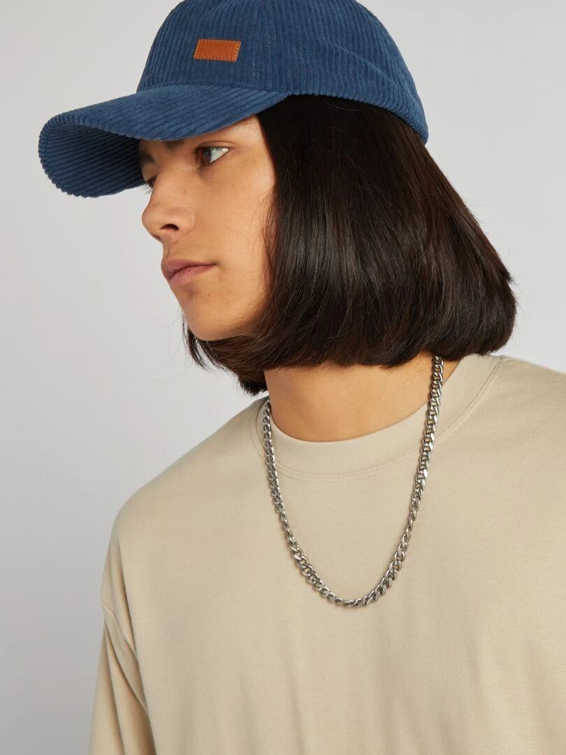 T shirt col rond en coton   Gris