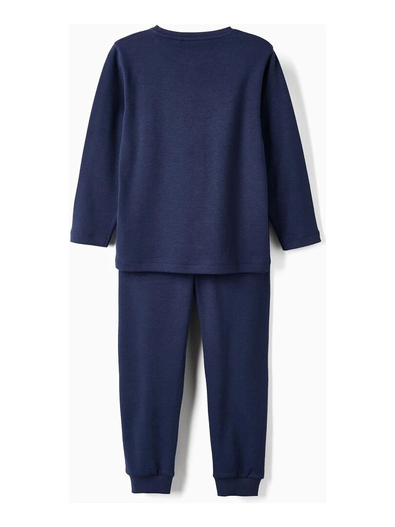 Pyjama en coton pour garçon 'Space Glow in the Dark' manches longues Bleu foncé