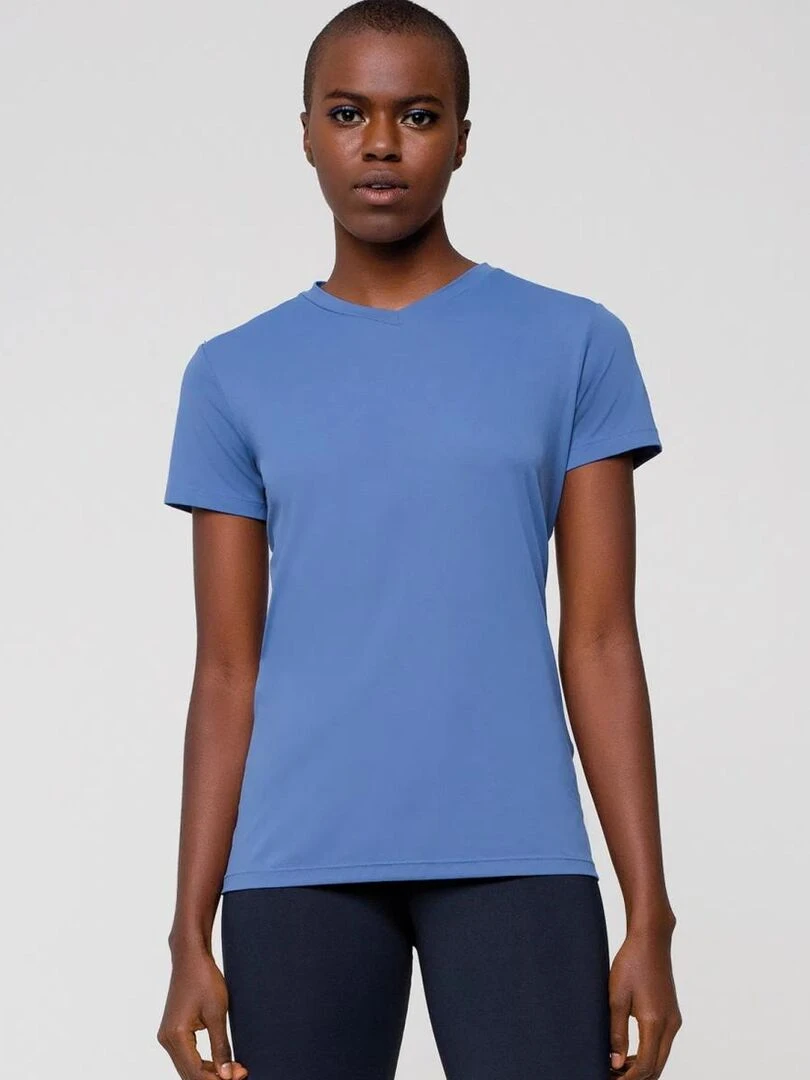 Haut de fitness Movimentando se  UV Line   Bleu