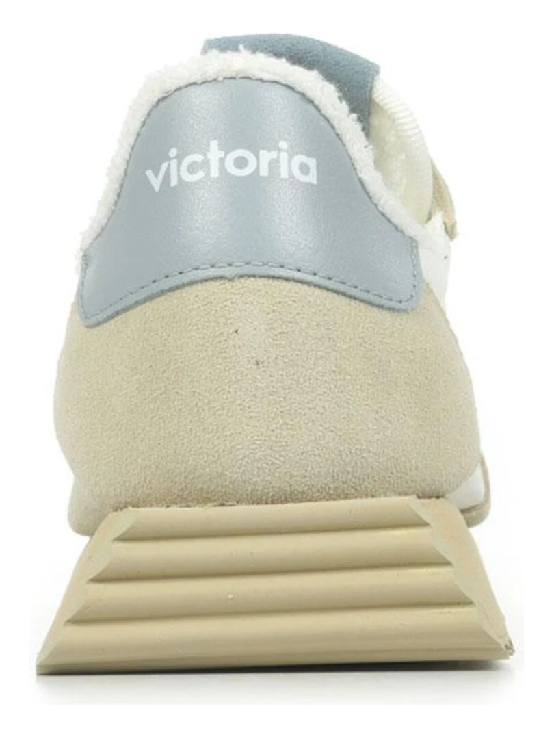 Baskets Victoria Cosmos Retro Nylon Serraje   Blanc Ecru Bleu