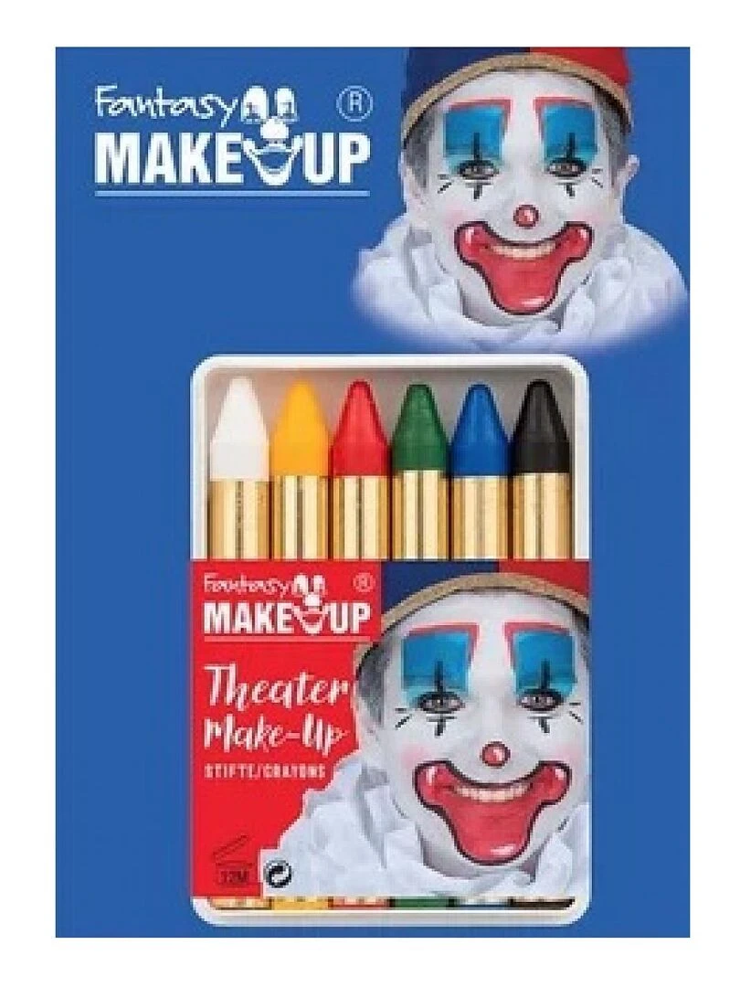 Boite de 6 crayons gras Maquillage Multicolore