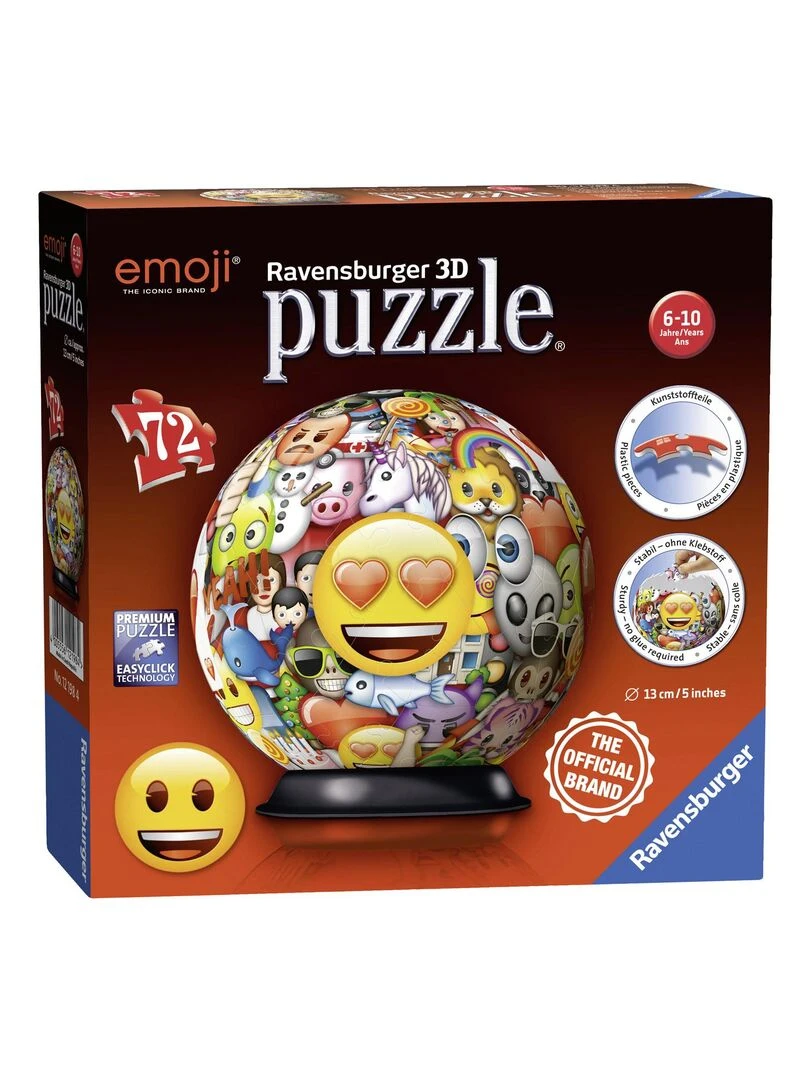 Puzzle 3D Ball 72 pièces   emoji   N/A