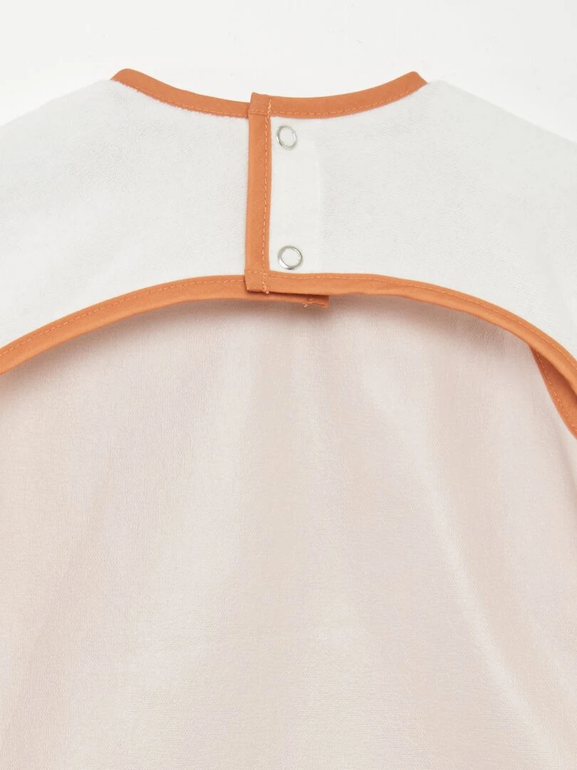 Bavoir tablier éponge   Orange