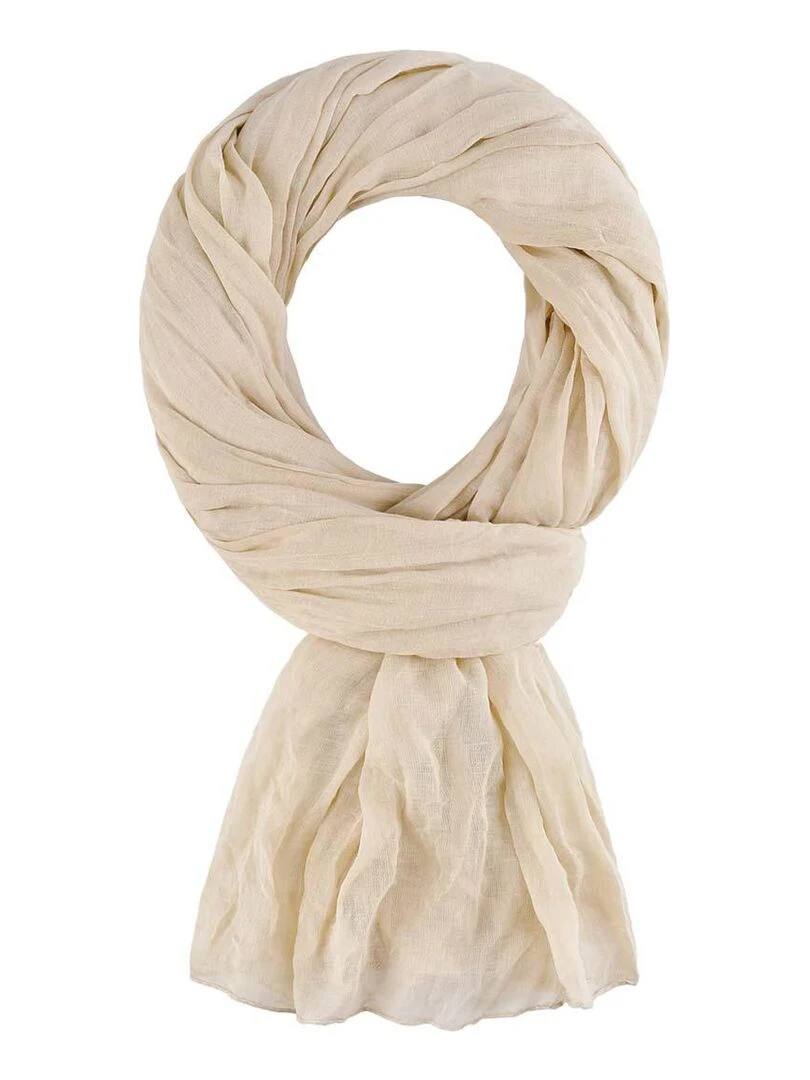 Chèche coton Uni Beige