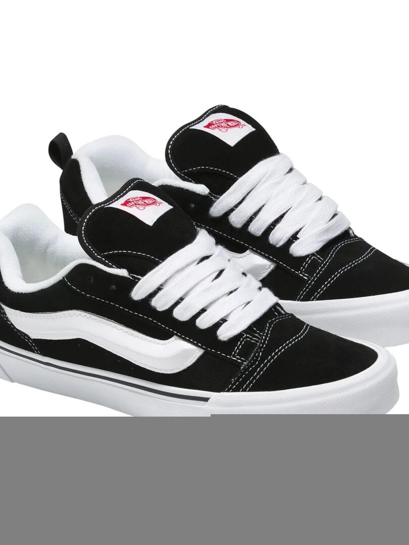 Basket Cuir Vans Knu Skool   Noir Blanc