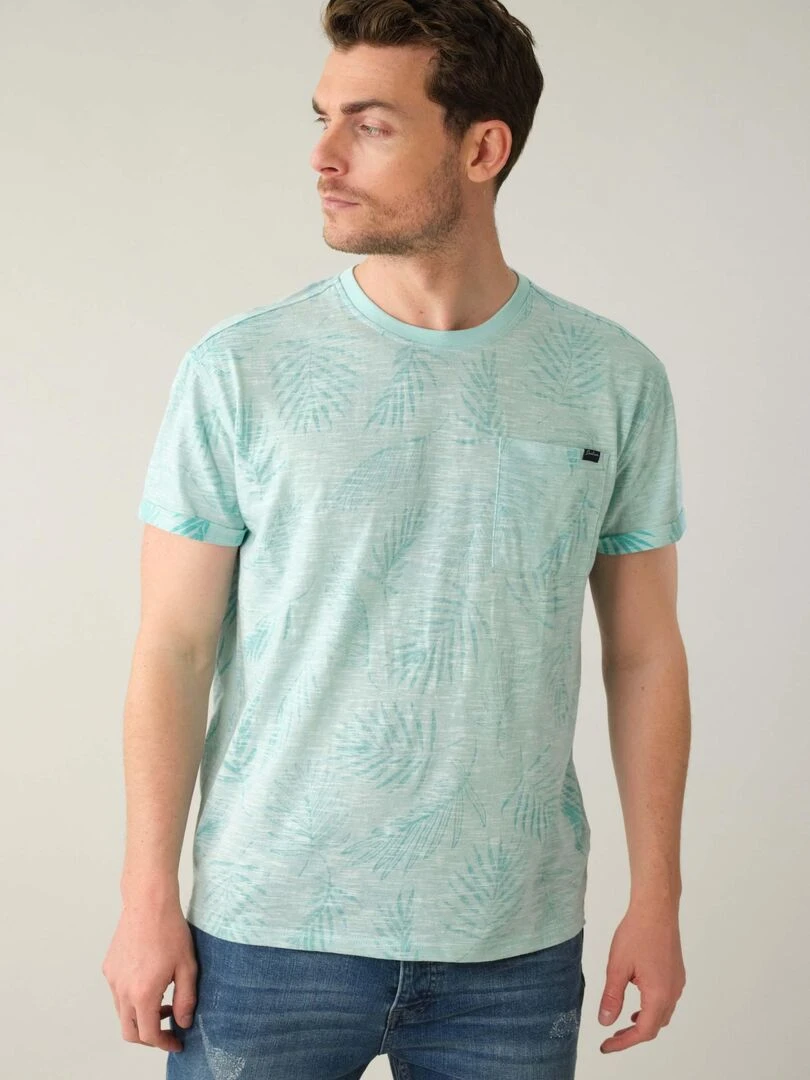T shirt avec poche pour homme 'Deeluxe' Bleu Bleu