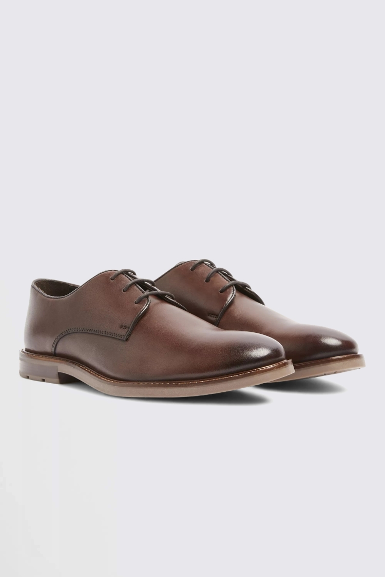 John White Carter Rogue Brown Plain Derby Shoes Buy Online at Moss
