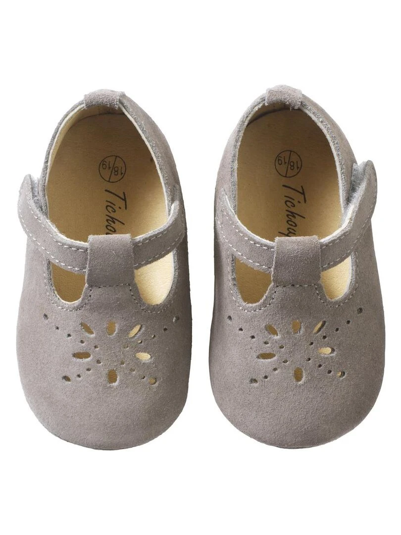 Salomé cuir souple   Gris