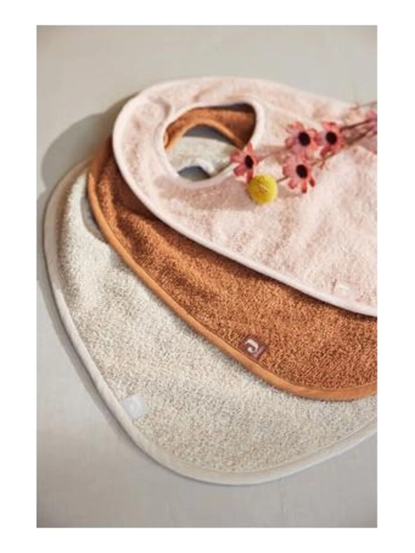 Bavoir éponge Nougat   Jollein   Beige