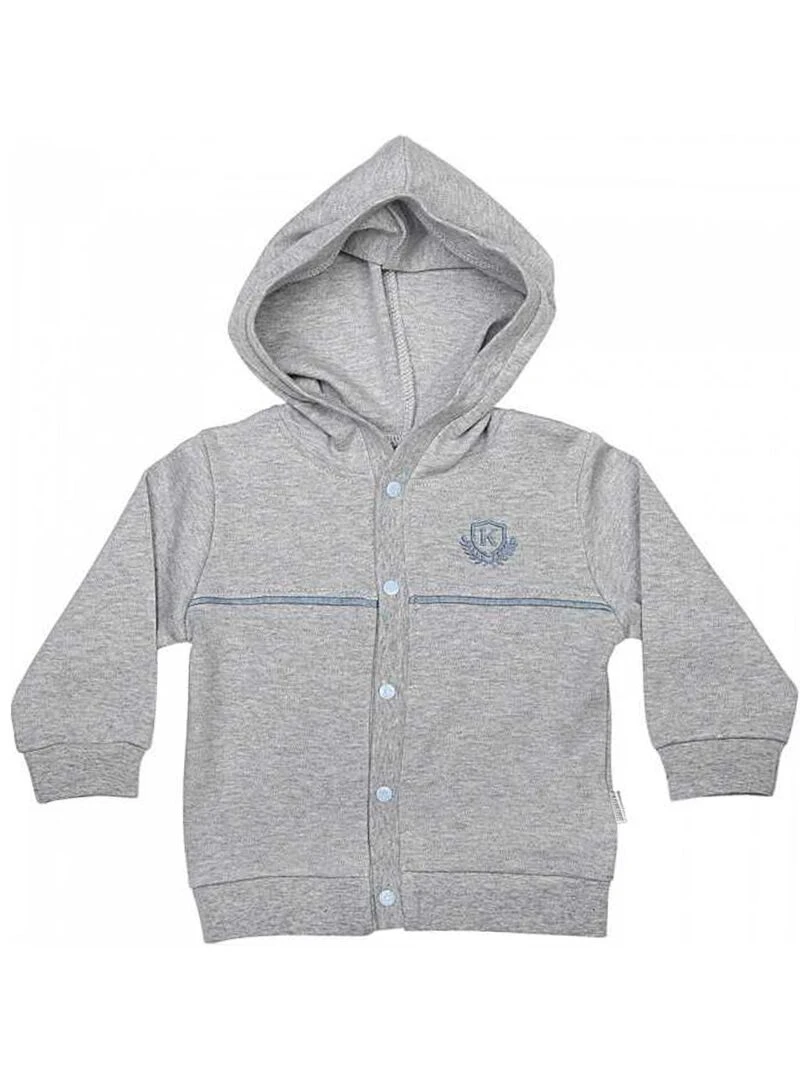 Sweat bébé à capuche Dreams Karl Gris