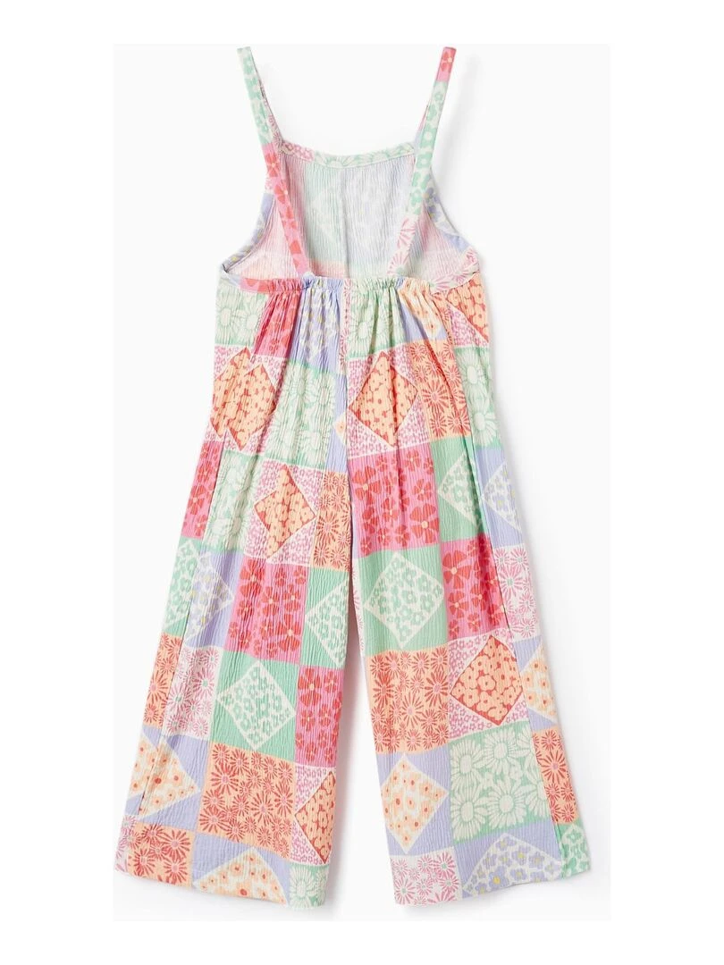 Combinaison à bretelles avec motif floral pour fille THE WAVE TRIBE Blanc