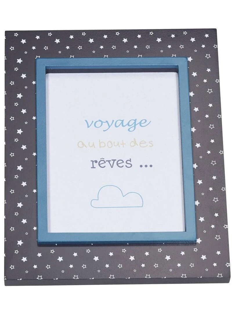 Cadre Photo Rectangle en MDF Bleu SAUTHON Bleu