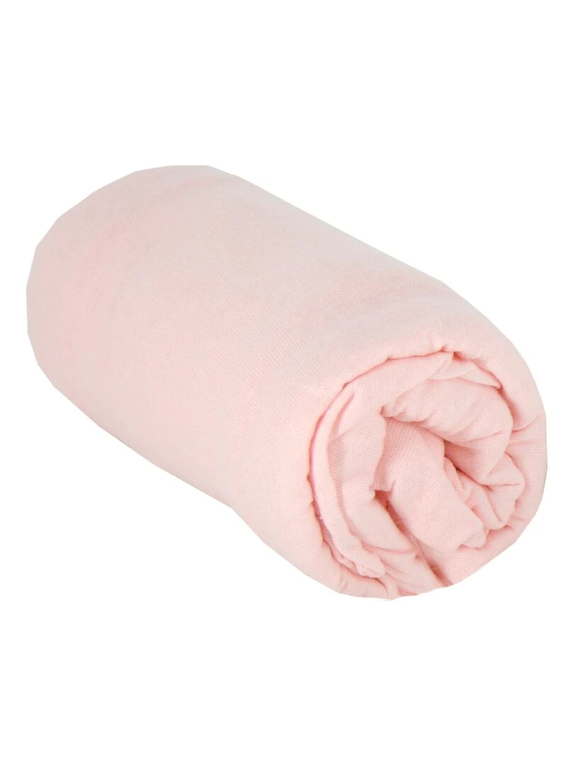 Drap housse uni 40x80 cm Rose Rose