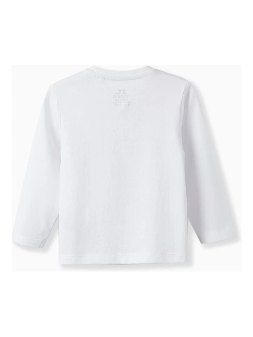 Pack 2 T shirts à manches longues pour bébé garçon manches longues MAXI NATURE Blanc