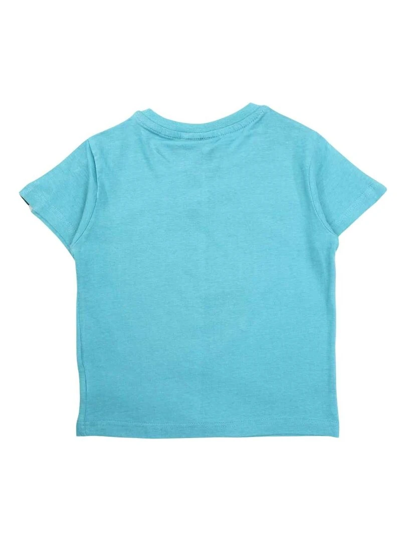 Nasa T shirt garçon imprimé logo en coton Bleu