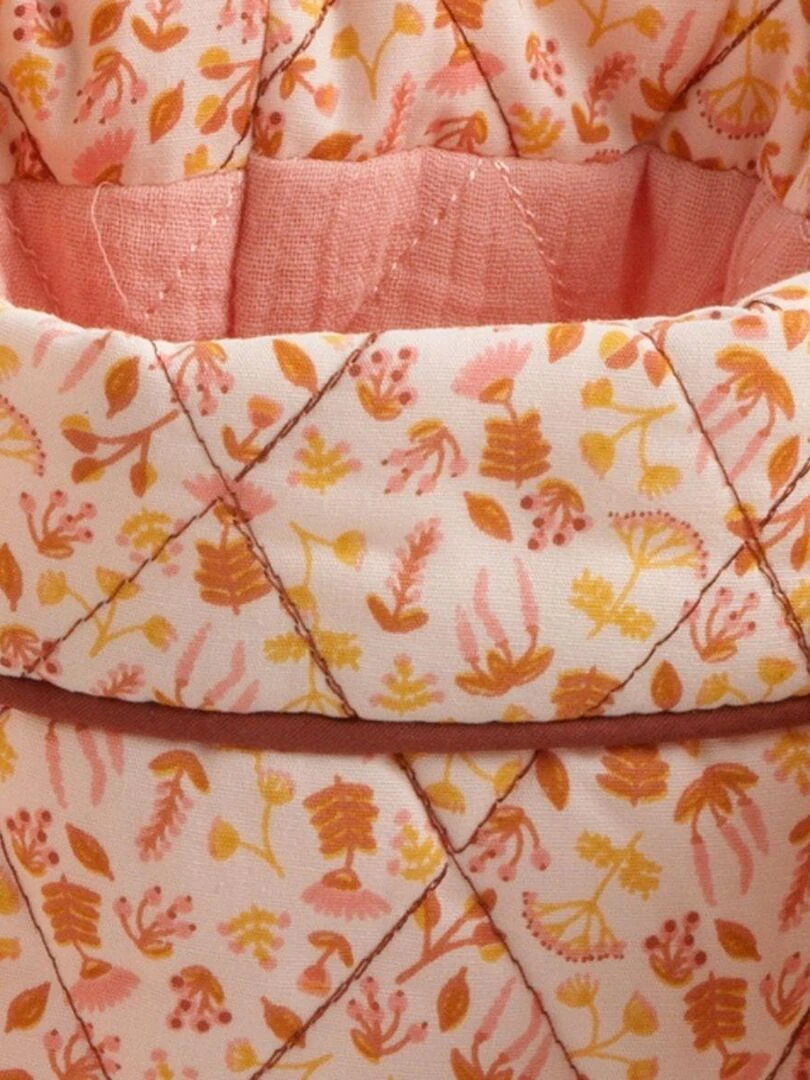 Panières gigognes  en coton rose   SAUTHON   Rose
