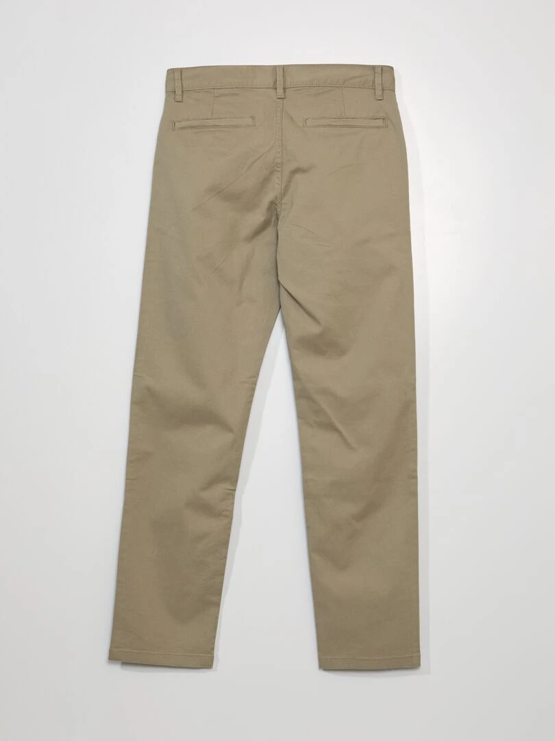 Pantalon chino regular L32 Beige
