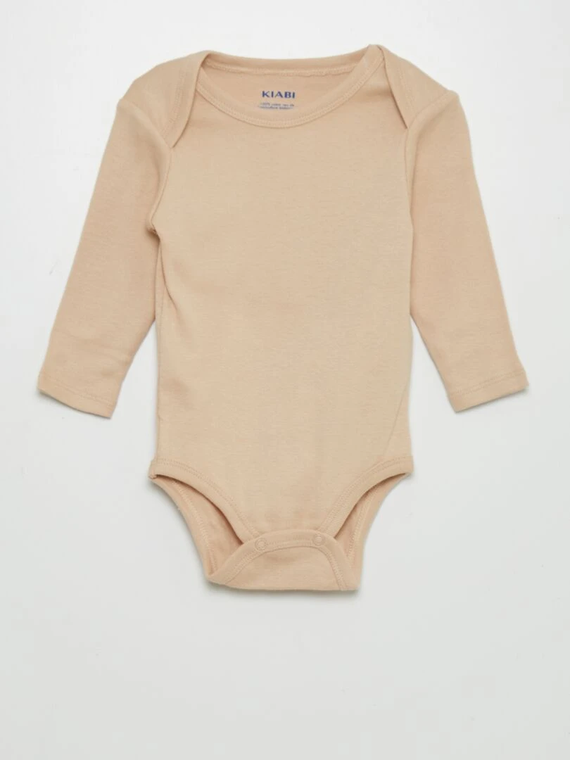 Lot de 7 bodies   BEIGE