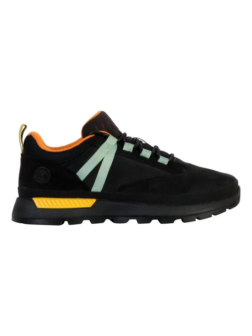 Basket Cuir Enfant Junior Timberland Euro Trekker Noir