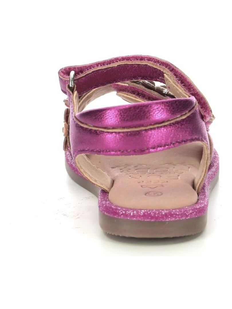 Sandales Cuir Parlotte   Rose fushia