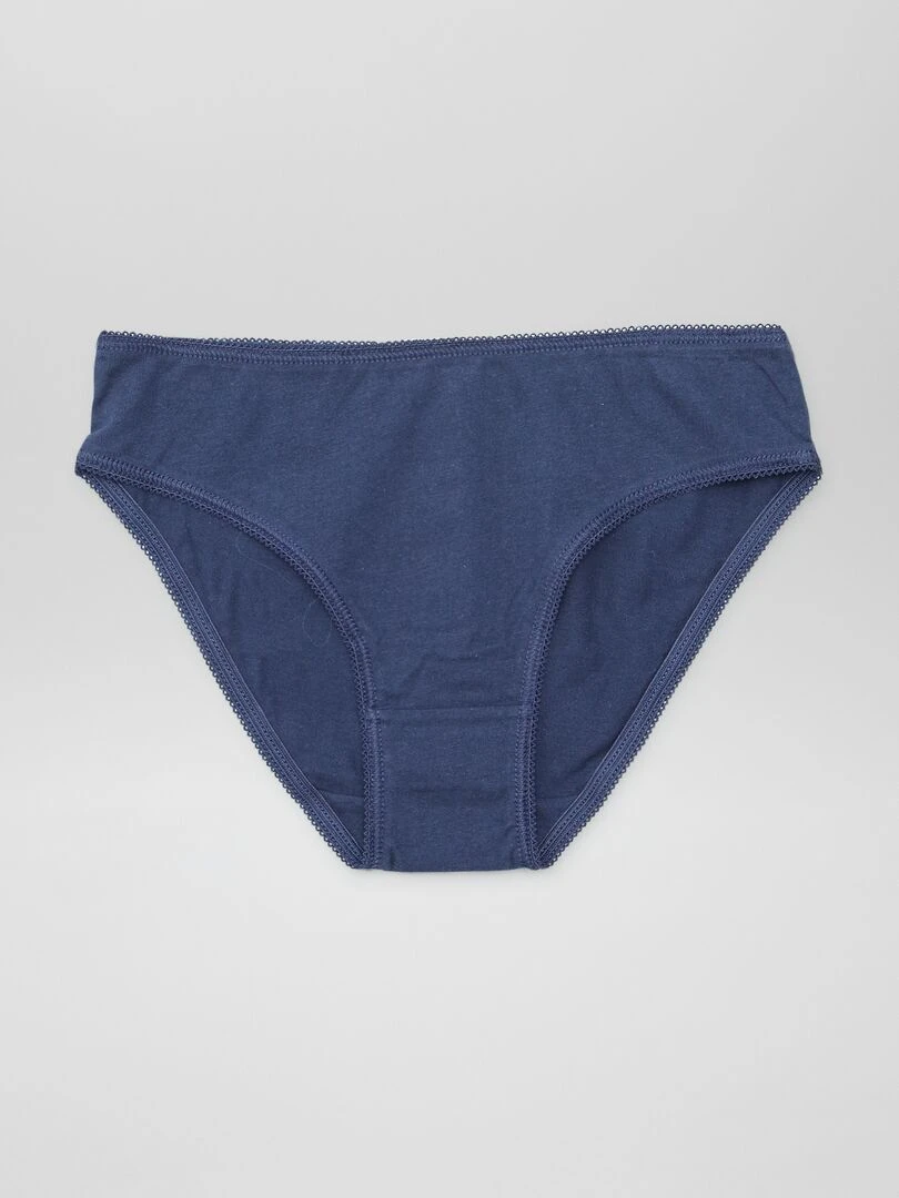 Lot de 7 culottes unies   Bleu