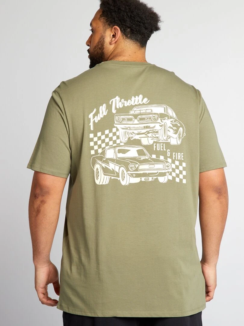 T shirt en maille jersey   Kaki