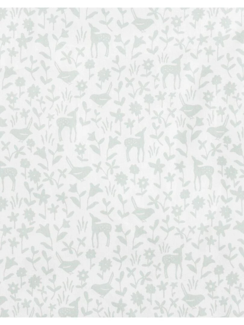 Gigoteuse naissance en coton blanc imprimé SAUTHON Blanc Bleu