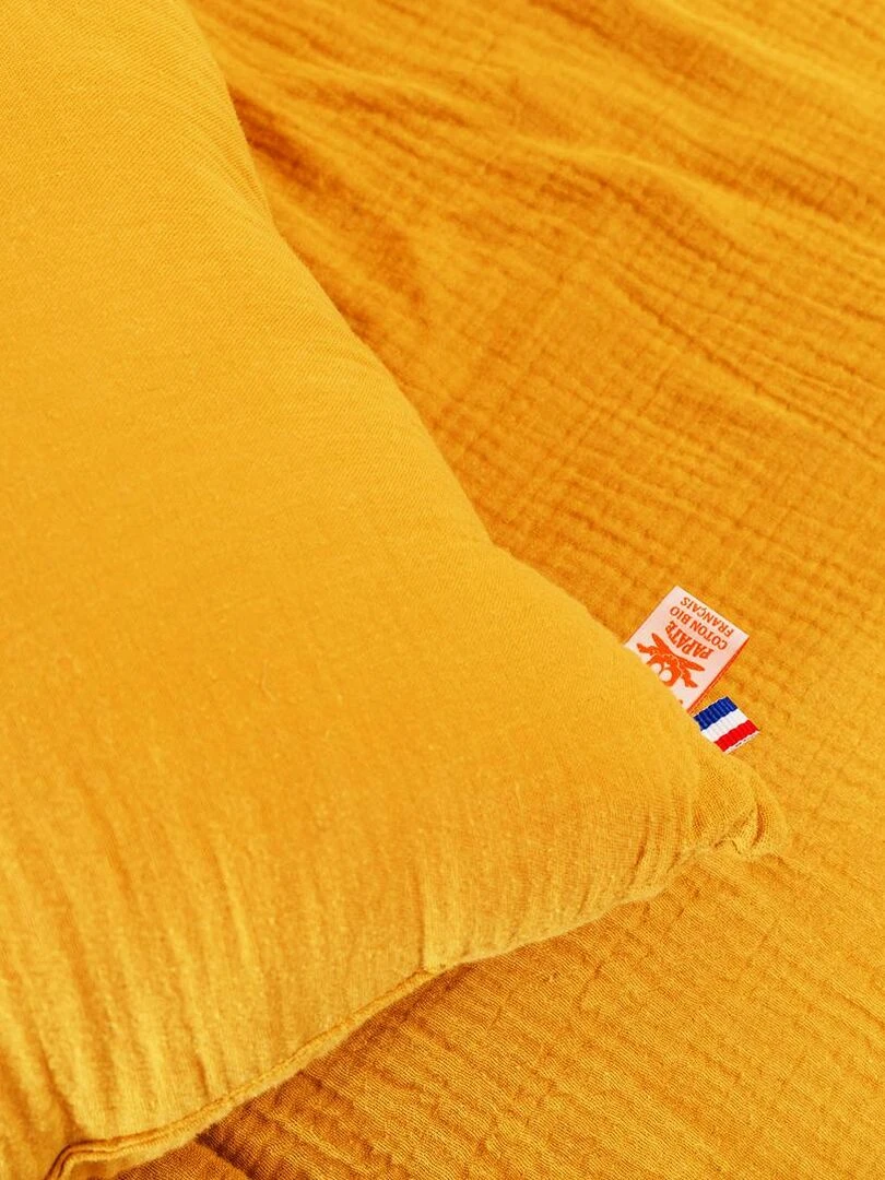 Coussin Rectangle En Coton Bio Honey   Beige