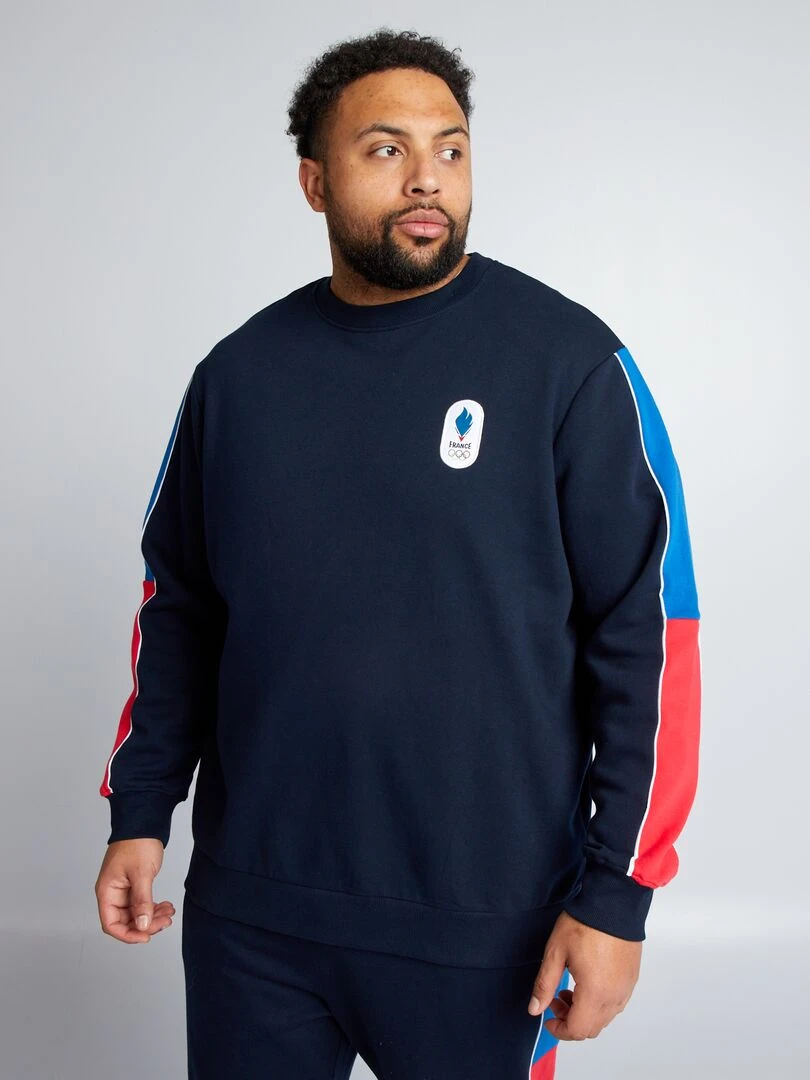 Sweat en molleton   Equipe de France Olympique   Navy