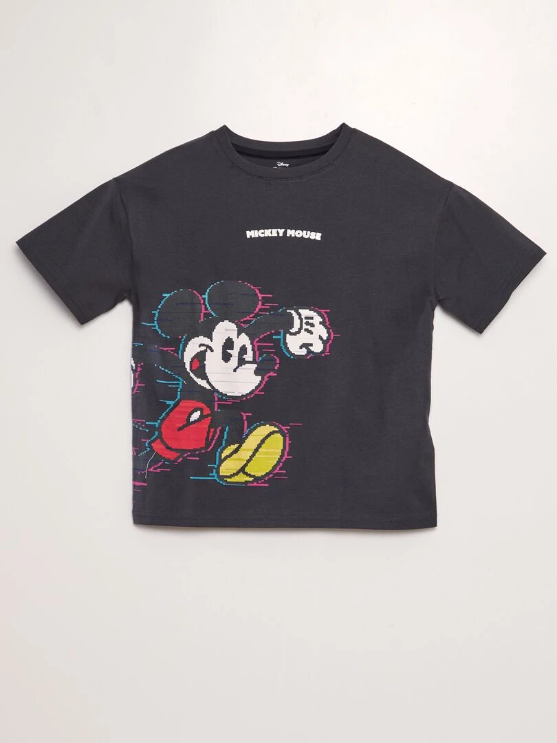 T shirt imprimé 'Disney' Gris 'Mickey'