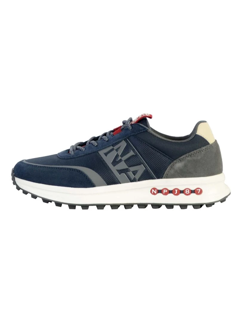 Basket Cuir Napapijri Slate Bleu