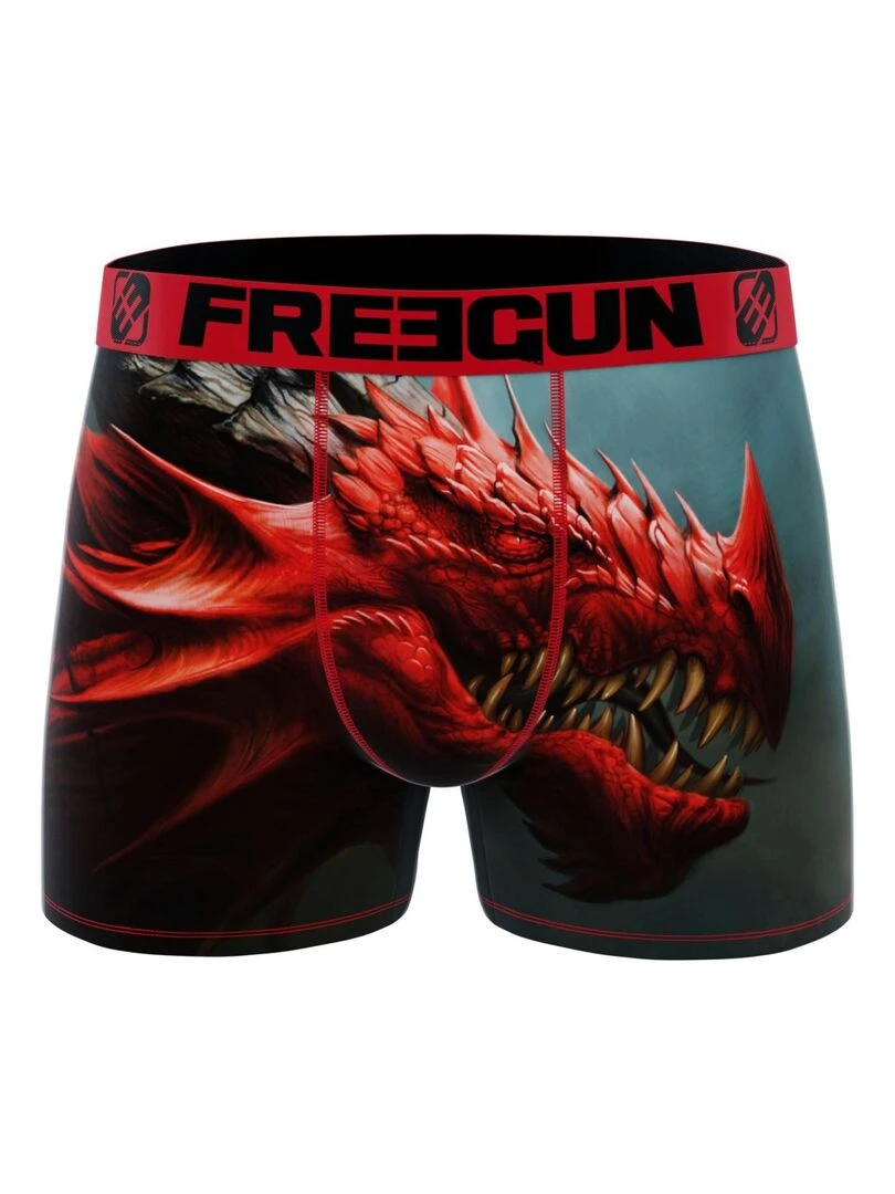 Lot de 6  boxers Heroic Fantasy garçon Freegun   Noir