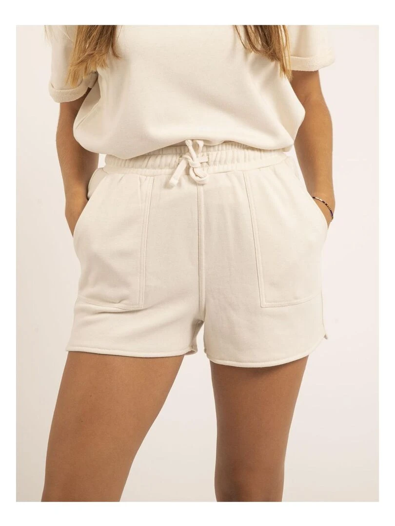 Short molleton XONARA Ecru